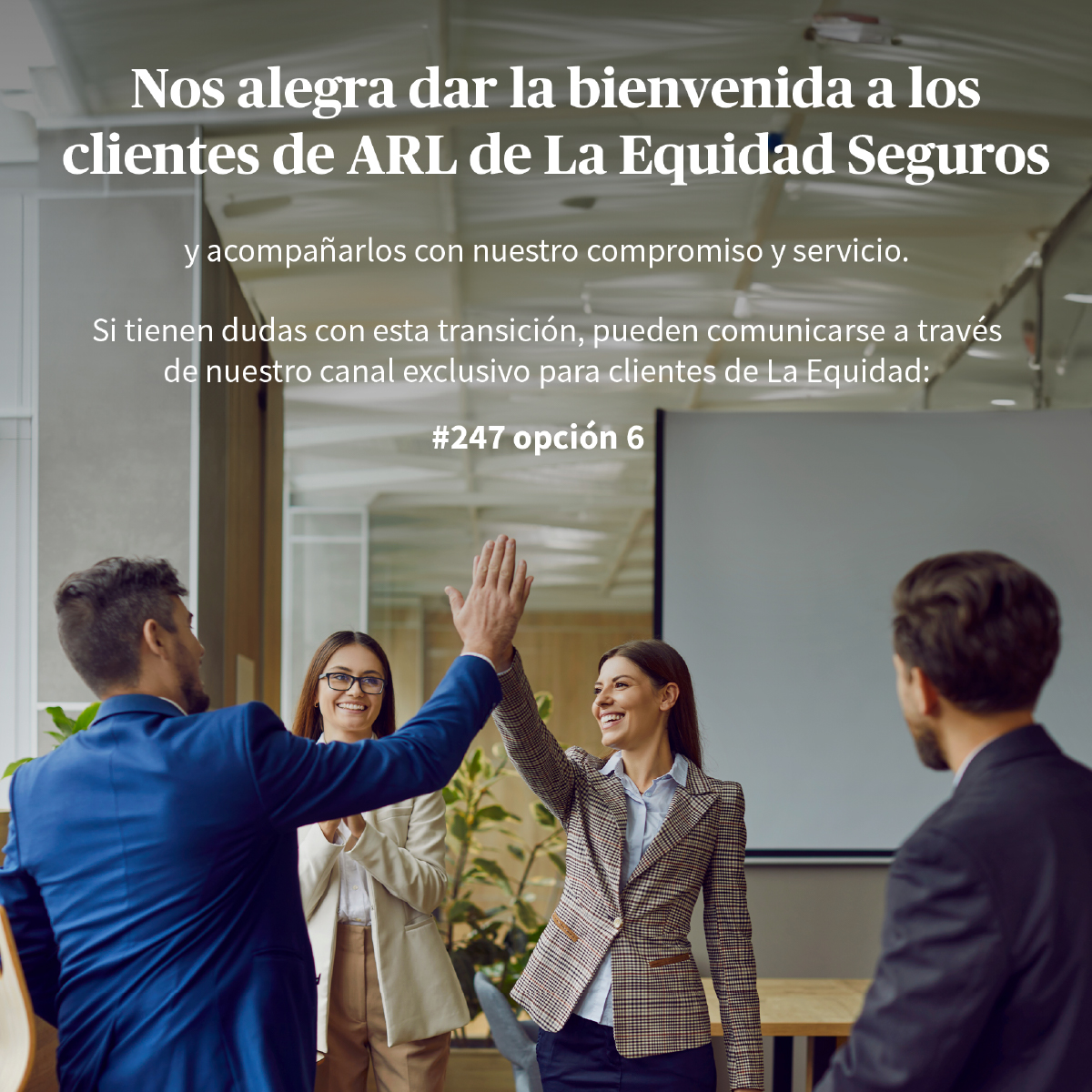 Cesión de clientes ARL La Equidad
