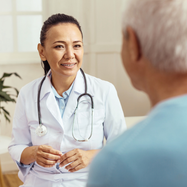 Doctora y paciente