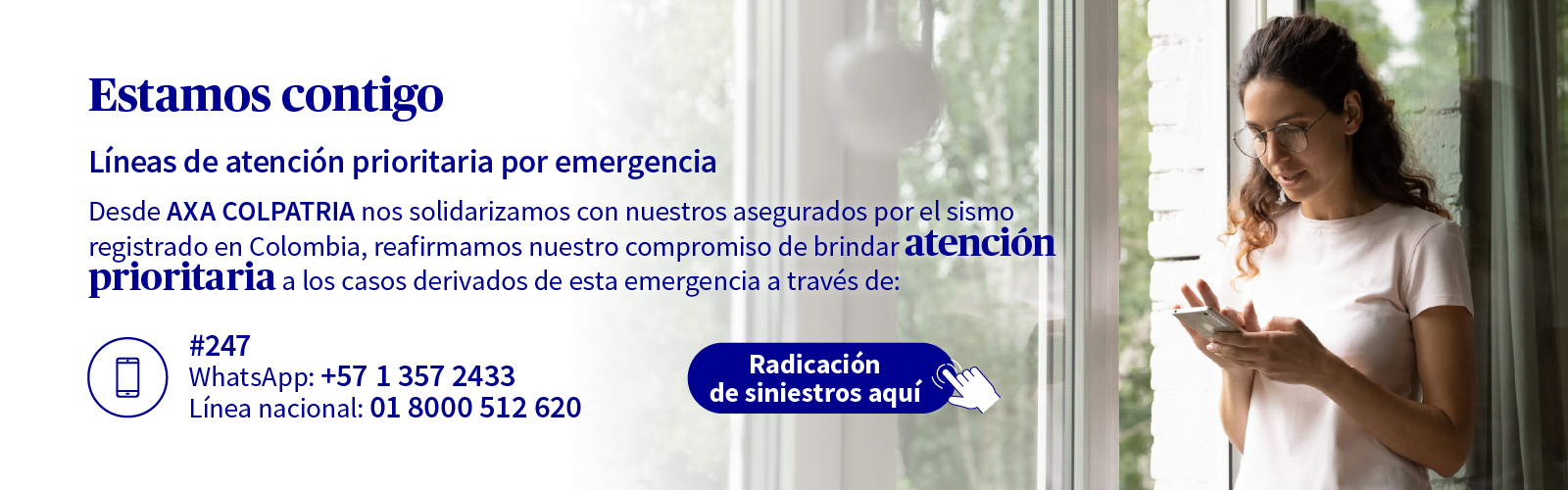 Información emergencia sismo