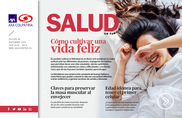 Revista salud 85 AXA COLPATRIA